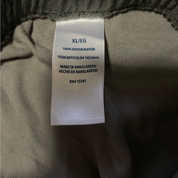 Splendid jogger pants size XL Camo green print comfort soft rayon - Picture 6 of 8